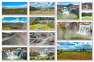 Idaho landscape collage