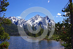 Idaho`s Sawtooth Mountains and Stanley Lake