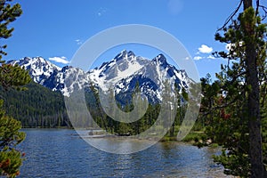 Idaho`s Sawtooth Mountains and Stanley Lake