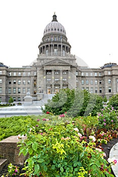 Idaho State Capital and Flowers