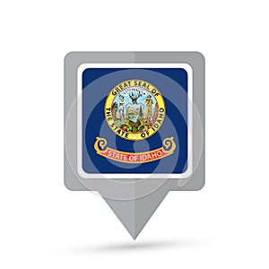 Idaho state flag map icon