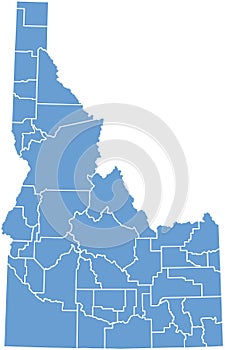 Idaho State map photo