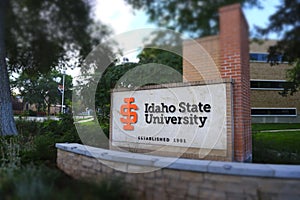 Idaho State University ISU Campus Sign