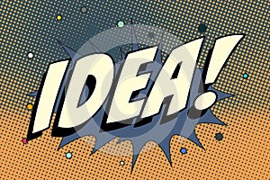 Idea Abstract cartoon frame vector background. halftone comic