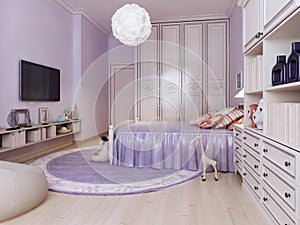 Idea of bright bedroom for girls