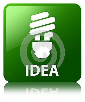 Idea (bulb icon) green square button