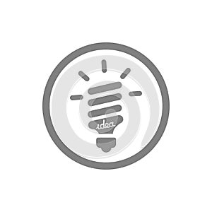 idea, bulb, light, energy bulb, head, thinking, creative business idea grey color icon
