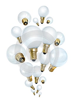 Idea bulbs bubbling