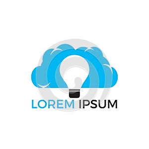 Lightbulb Cloud Logo Design.