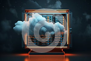 Cloud technology security connect access business storage concept networking social data cyberspace computing cyber