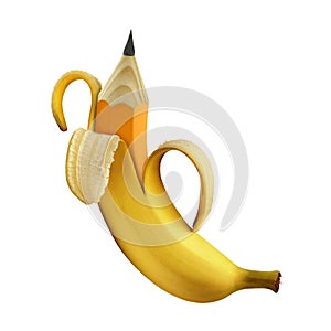 Idea creative concept banana