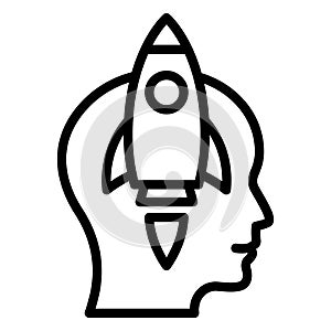 Idea develop, idea generation Vector Icon which can easily modify or edit