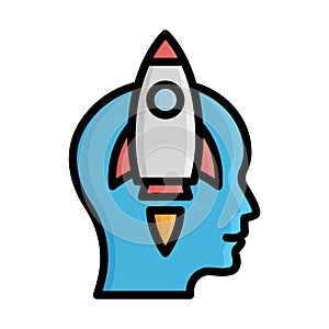 Idea develop, idea generation Vector Icon which can easily modify or edit