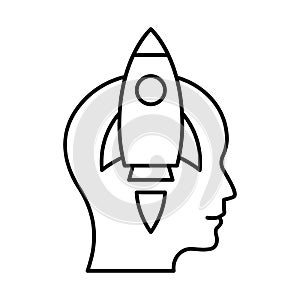 Idea develop, idea generation Vector Icon which can easily modify or edit