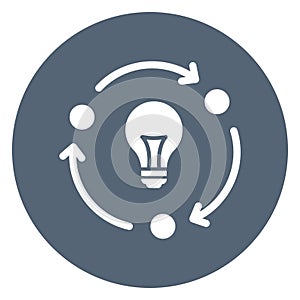 Idea, idea develop Vector icon which can easily modify