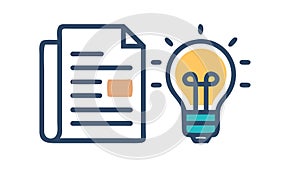 Idea Documentation and Intellectual Property, vector design Generative AI