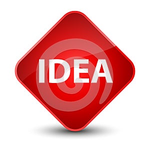 Idea elegant red diamond button