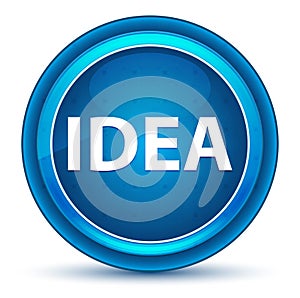 Idea Eyeball Blue Round Button