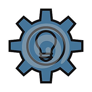 Idea generate, idea line isolated vector icon can be easily modified and edit