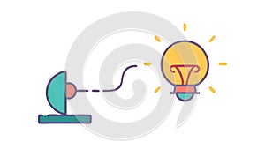 Idea Generation Creative Process Vector, Innovation and Problem Solving, vector design Generative AI