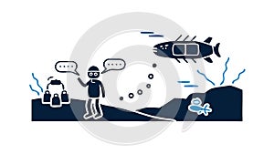 Idea generation: creative thinking and innovative problem-solving, vector design Generative AI