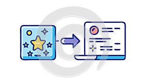 Idea Generation and Innovation Process, vector design Generative AI