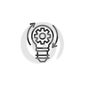 Idea Generation line icon