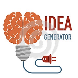 Idea generator concept illustration