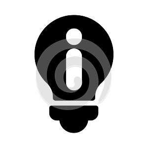 Idea  vector glyph flat icon
