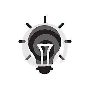 Idea vector glyph flat icon