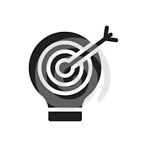 Idea vector glyph flat icon