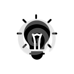 Idea vector glyph flat icon