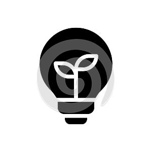 Idea vector glyph flat icon