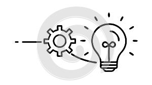 Idea Implementation and Operationalization, vector design Generative AI