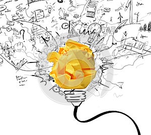 Idea and innovation concept