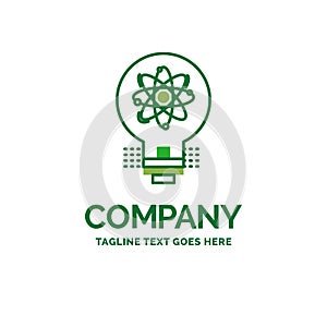 idea, innovation, light, solution, startup Flat Business Logo te