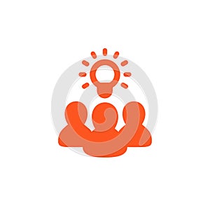 Idea, insight, brainstorm icon on white