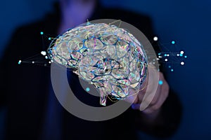 idea of intelligence brain ai digtal 3d artificial intelligence