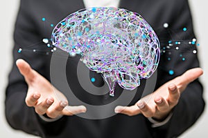 idea of intelligence brain ai digtal 3d artificial intelligence