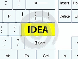 Idea yellow keyboard button