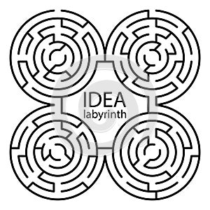 idea labyrinth with entry and exit
