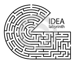 idea labyrinth with entry and exit
