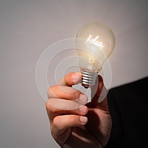 Idea lamp bulb