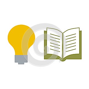 Idea learning icon. Education knowledge symbol. Creative solution vector. Thinking smart concept.
