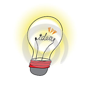 Idea light bulb