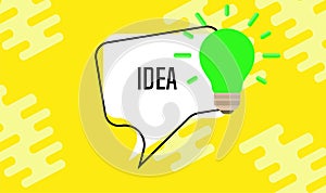 Idea light bulb concept creative business lamp vector. Design imagination icon sign. Invention solution education isolated art. In