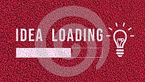 Idea loading concept with hyperspace suitable for business presentation progress bar loading success, Creative idea loading