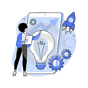 Idea management abstract concept vector illustration.