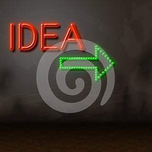 Idea Neon Shows Creative Inventions And Fluorescent