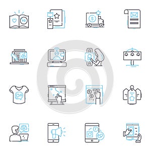 Idea Nurseries linear icons set. Incubator, Brainstorm, Fertile, Cultivate, Innovate, Hatchery, Invent line vector and